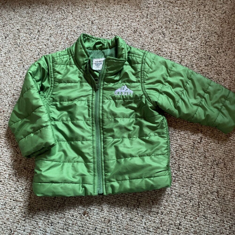 Old Navy Jacket Kids 12-18 Months Green Full Zip